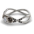 Rose Engagement ring 14K White Gold Thin Elegant Flower Ring - Stella no. 21